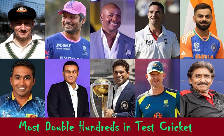 Most Double Hundreds in Test Cricket